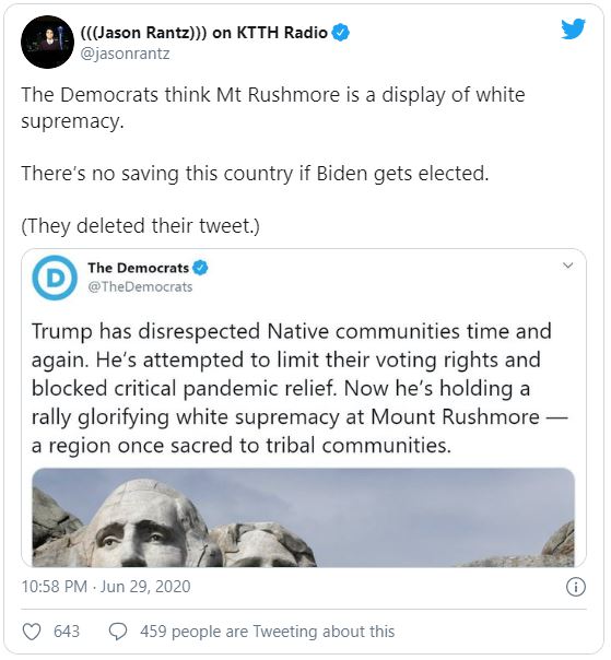 DNC says July 4th is White Supremacy Day