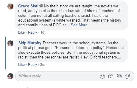 Hate in Gilford - Schools are racists 2