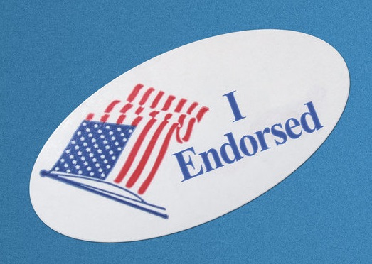 I endorsed