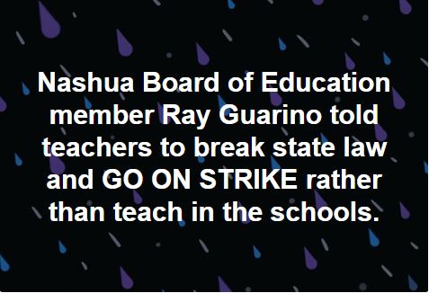 NBoE Ray Guarino - break law go on strike