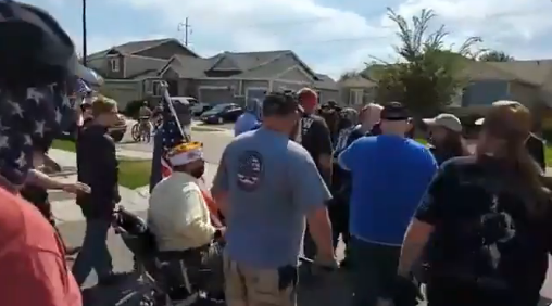 Pro Police Rally marches Antif out of their neighborhood