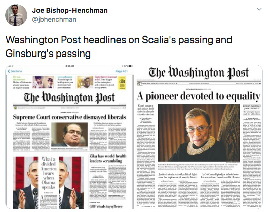 Setting the Narrative for SCOTUS nominee and where the Press is