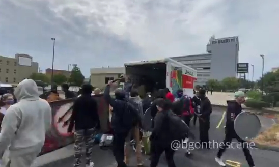 UHAUL supplies for protesters