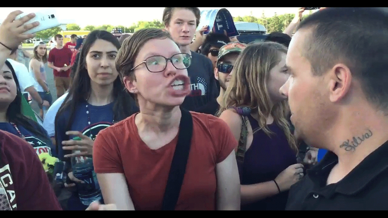 Angry unhinged leftist