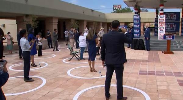 Biden's Droid Army in their Safety Circles