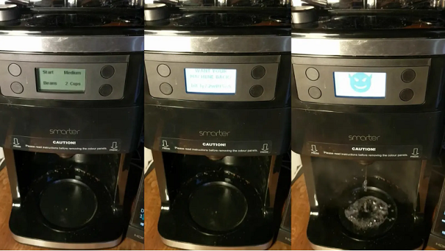 Coffee Makers hacked with ransomware