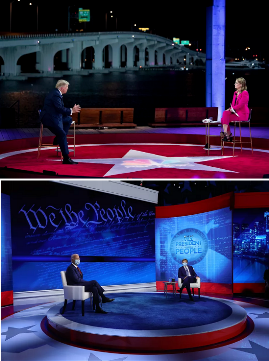 Dueling Trump Biden Town Halls