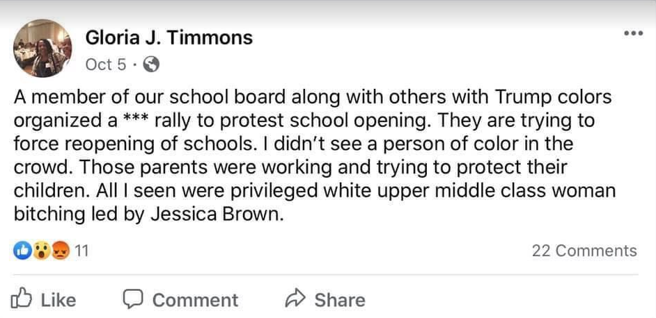 Gloria J Timmons NAACP Nashua School Board