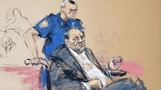 Harvey Weinstein in wheelchair