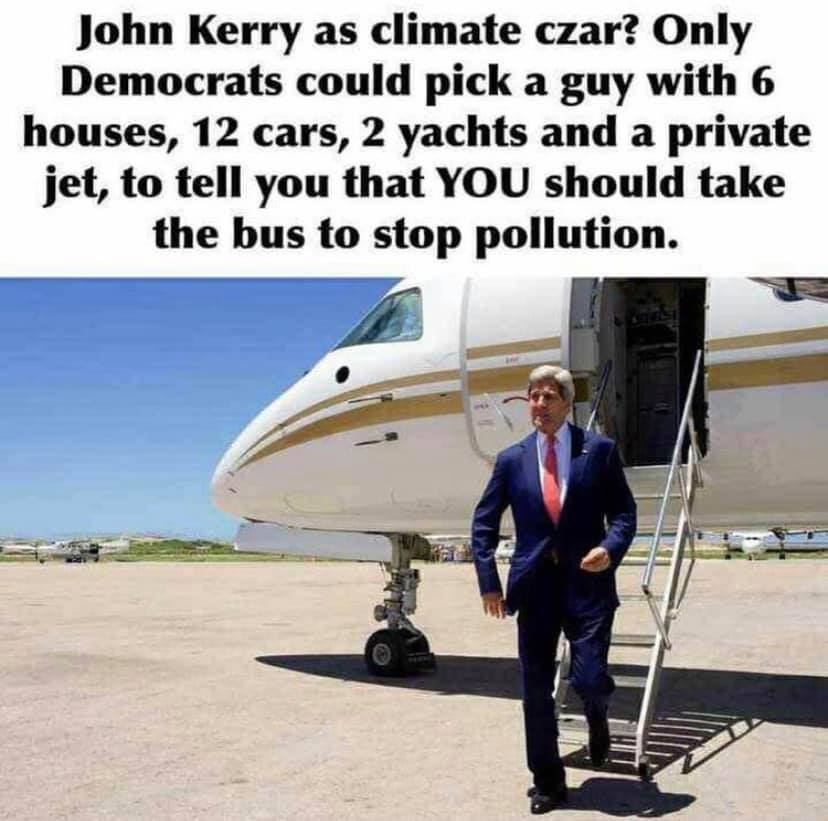 John Kerry hypocritical Climate Czar