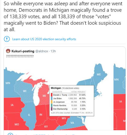 Michigan votes sort of