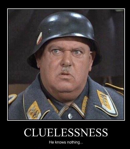 Sgt Schultz - know nothing
