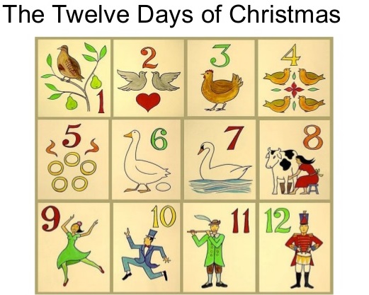 12 days of Christmas