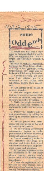 Communist Rules for Revolution