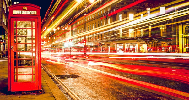 England Phone Booth Street