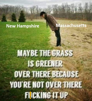 Grass is greener MA NH