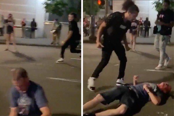 Portland man dragged from car by rioters and beaten