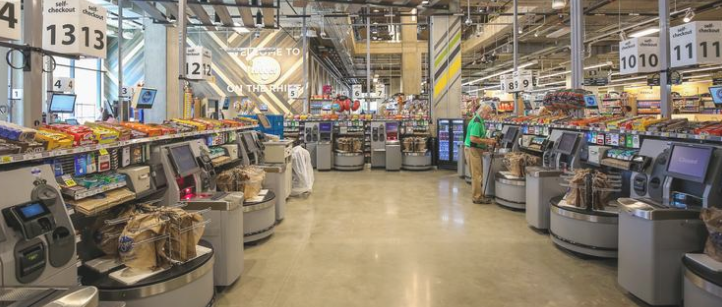 Self Check out at the grocery store