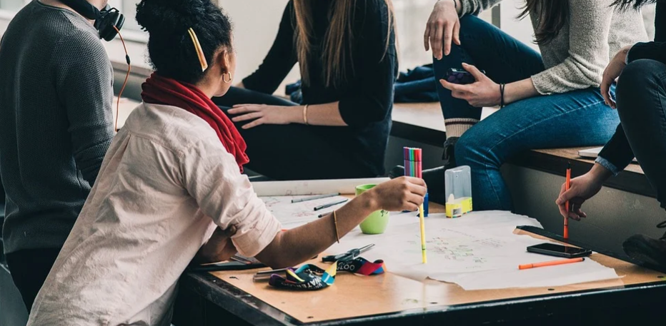 students teenagers friends