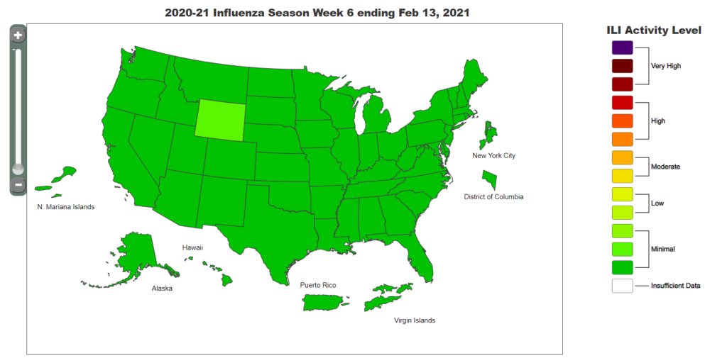 Feb 9 2021 Flu Map after covid