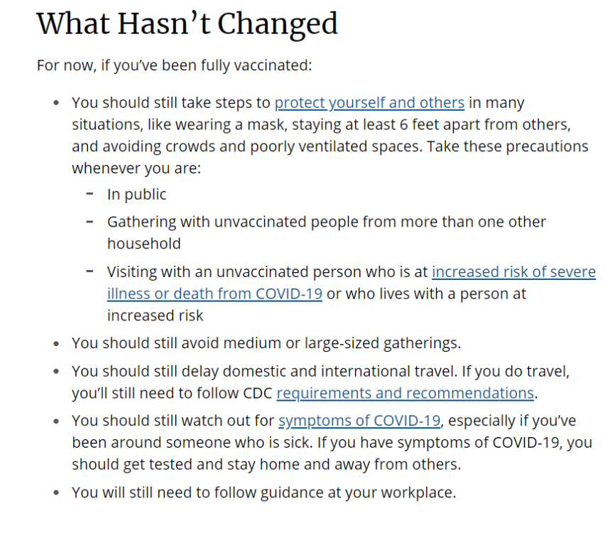 cdc what has not changed