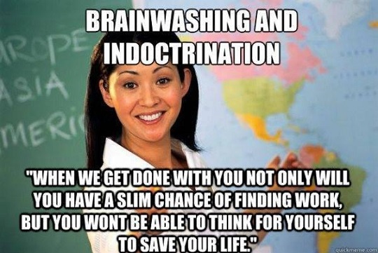 Brainwashing and indoctrination