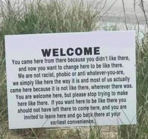 Don't be like there when you come here!