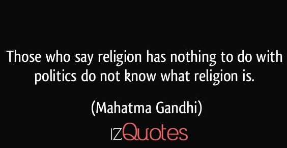 Mahatma Gandhi on religion and politics