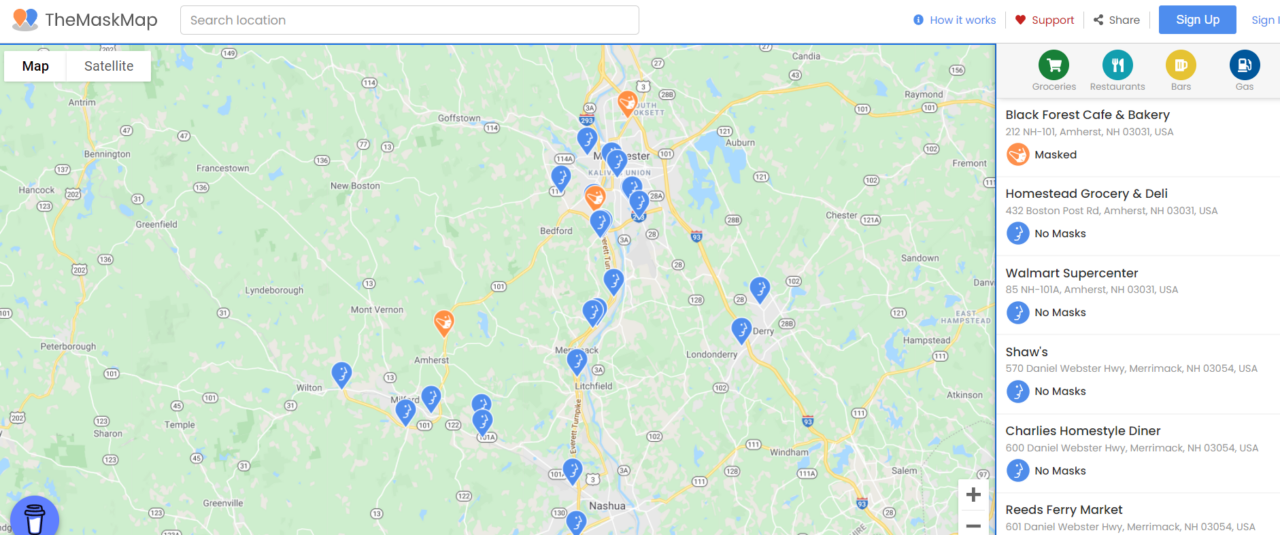 Mask map screen grab