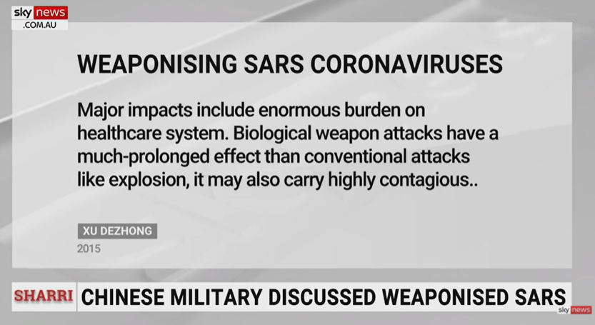 Sharri Sky News China Weaponizing SARS