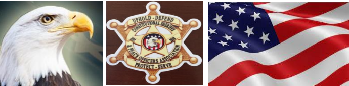 Sheriff Mack announcement eagle badge flag