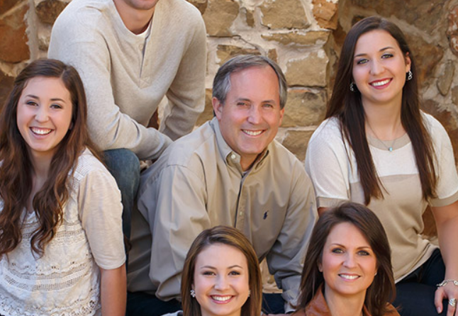 Ken Paxton and family
