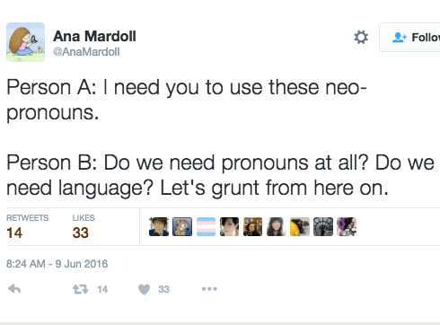 Neopronouns lets just grunt