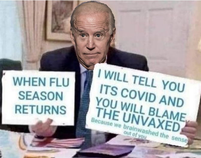 Biden blame the unvaxed