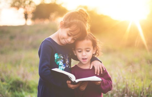 Girls book reading study education