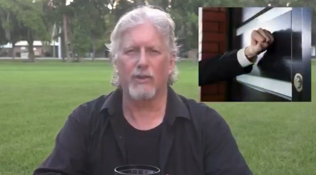 Retired US Marshall has advice for dealing with Covid dooknockers - BitChute Screen Grab