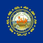 USS Raleigh Burning NH State Flag