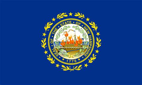 USS Raleigh Burning NH State Flag