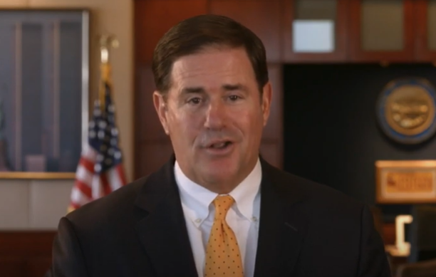 Arizona Gov Doug Ducey Gov Page Video Screen Grab