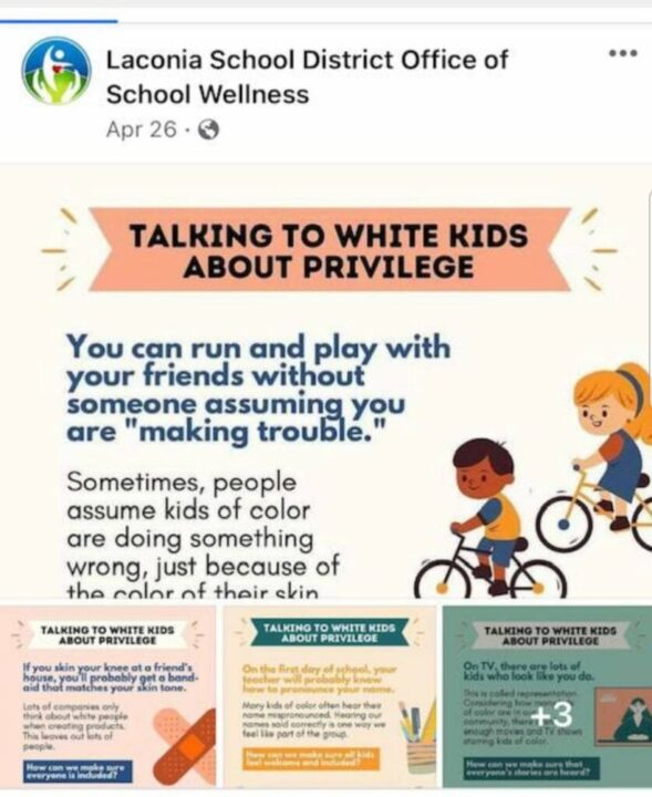 Dan Concannon Laconia White Privilege Kids