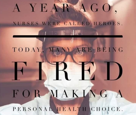 NH Health care workers Freedom Nurses from heroes to fired