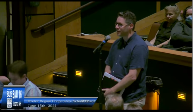 SAU 16 School Board Meeting screen grab