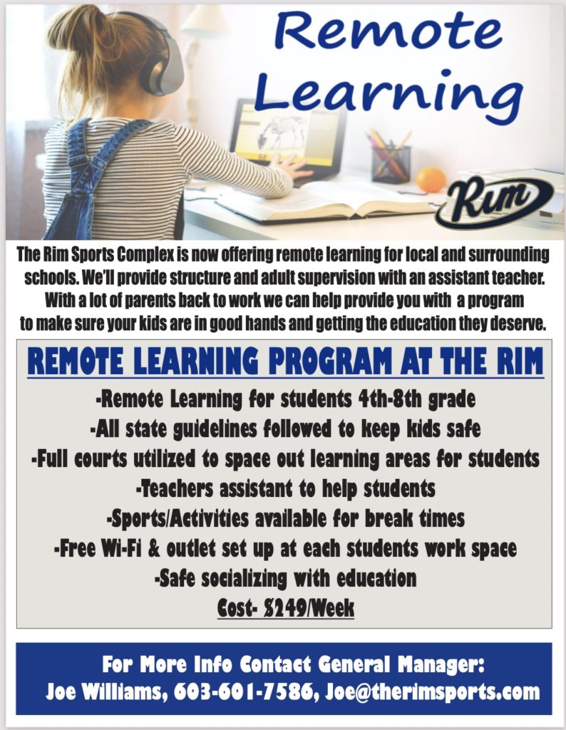 SAU16 RIM Sports Complex for remote learning