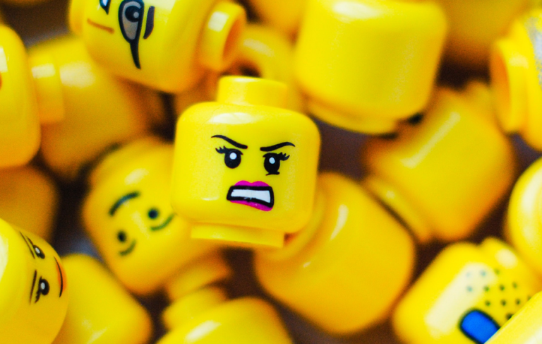 lego heads angy woman Photo by Hello I'm Nik on Unsplash