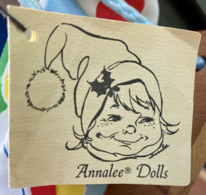 Annalee Clown Doll Label