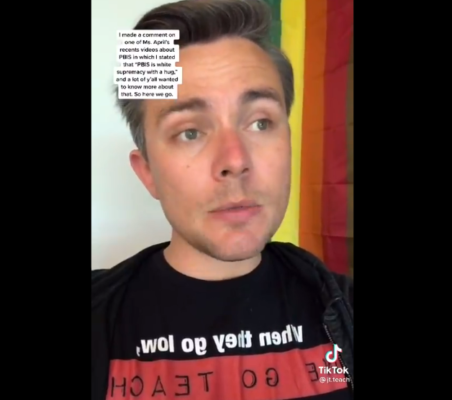 Screen grab VA teach classroom white supremacy