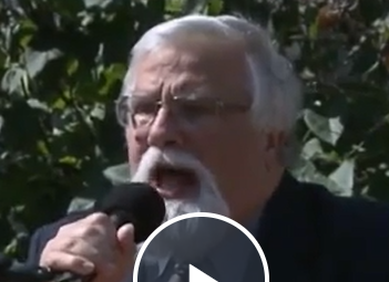 Sherm Packard yelling at protesters that are on his side WMUR screenshot