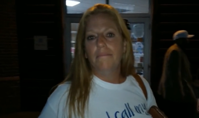 Terese Grinnell at Fisher Cats Stadium