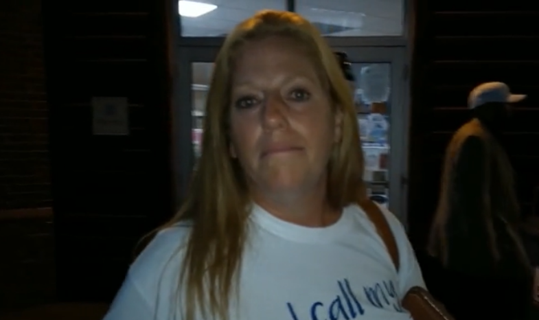 Terese Grinnell at Fisher Cats Stadium