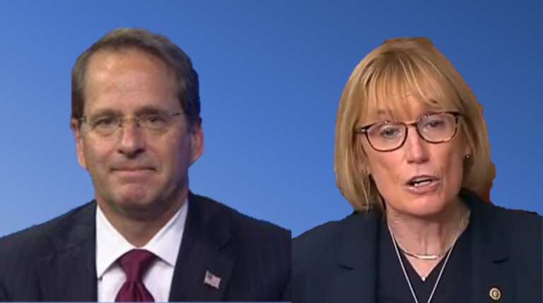 Frank Edelblut and Maggie Hassan
